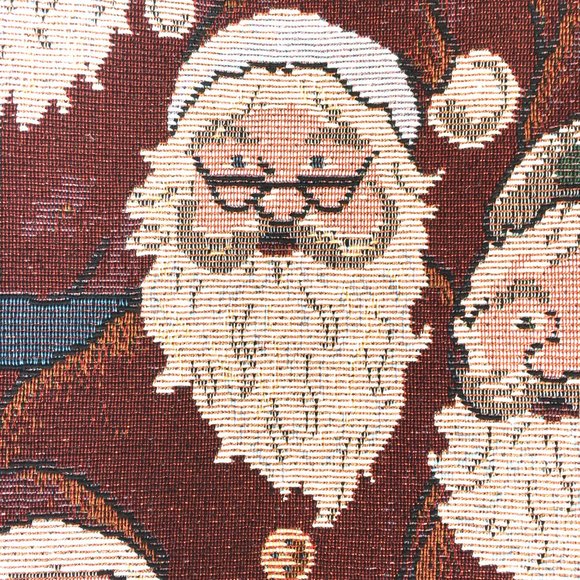 Vintage Santa Faces tapestry fabric 2 yards 
Christmas projects or gifts. - Picture 4 of 13